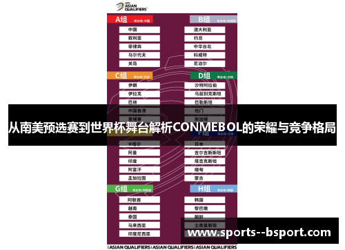 从南美预选赛到世界杯舞台解析CONMEBOL的荣耀与竞争格局